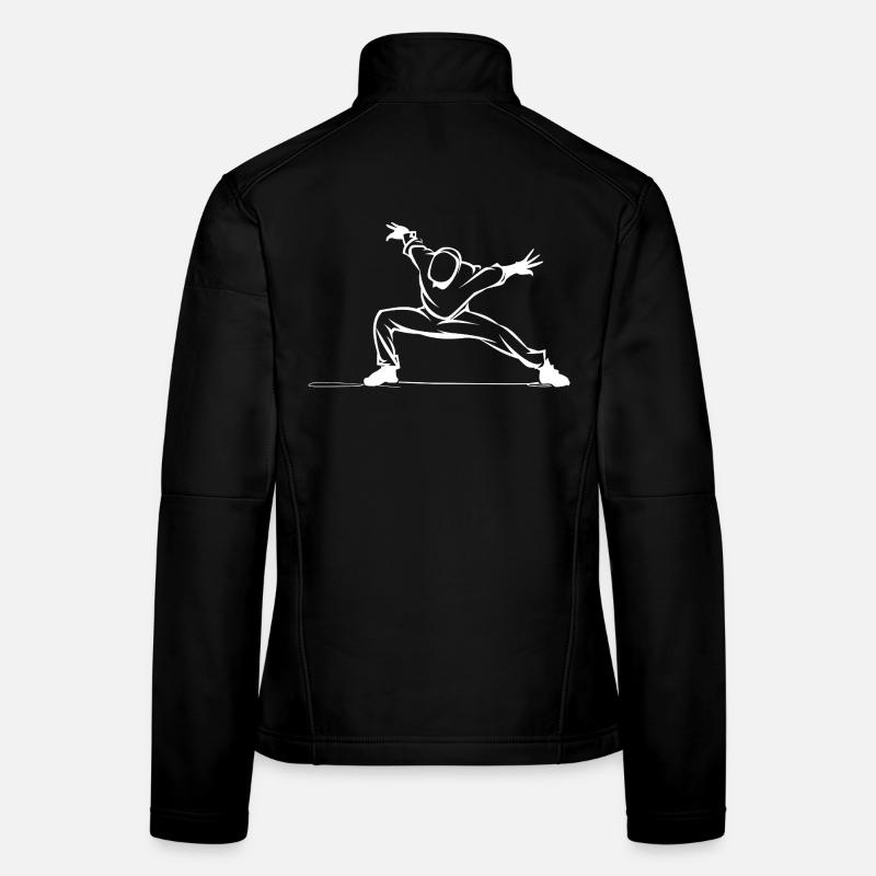 Dessin de breakdancer Veste en tissu softshell Femme