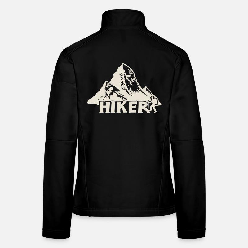 Wanderer - Bergwanderung [Weiß] Frauen Softshelljacke