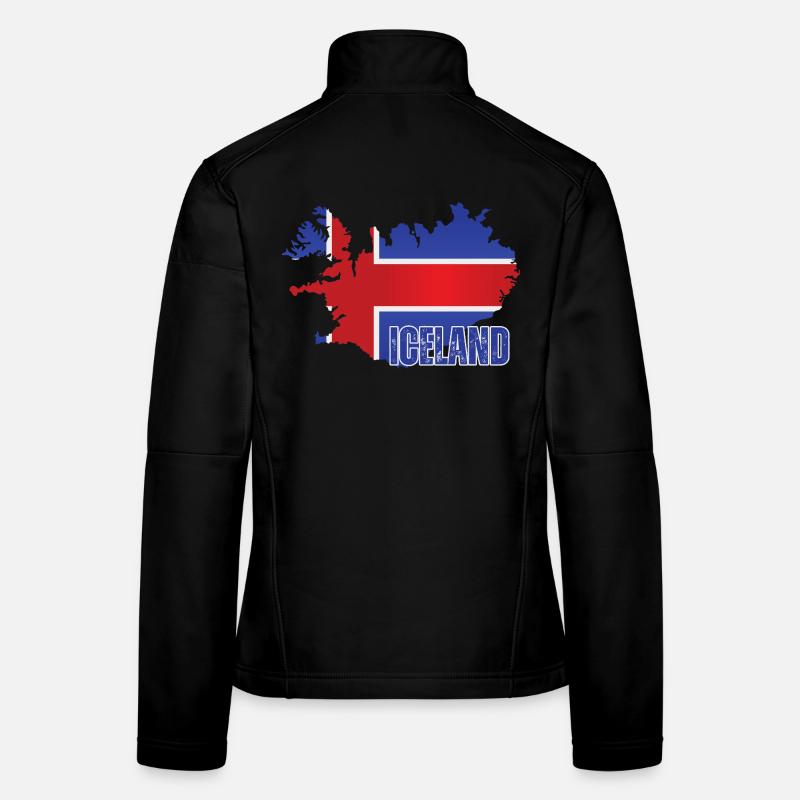 Icelandic Pride, Icelandic flag Women's Softshell Jacket