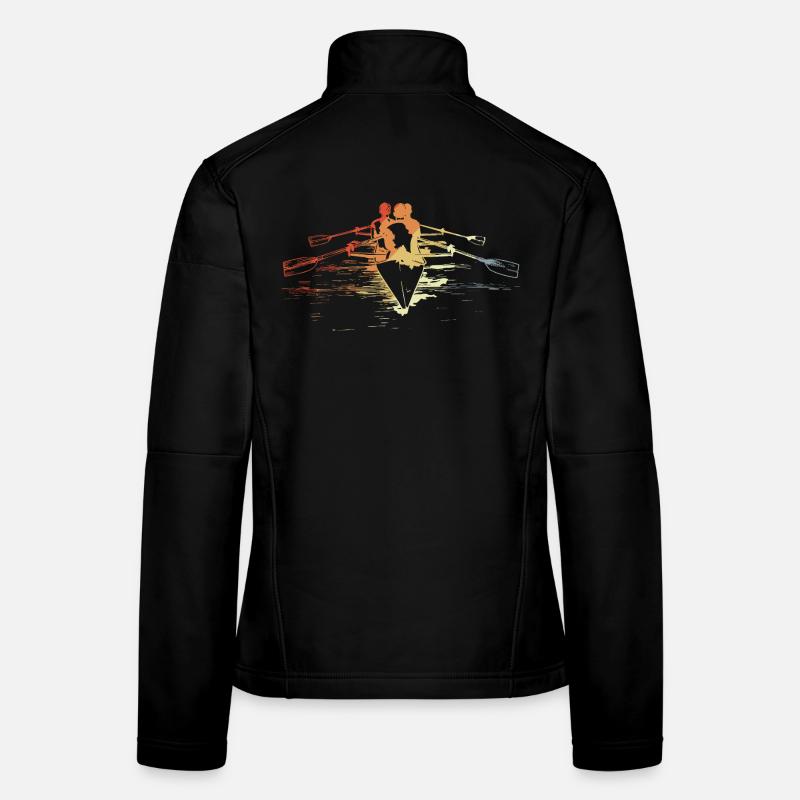 L’équipe d’aviron au look vintage Veste en tissu softshell Femme