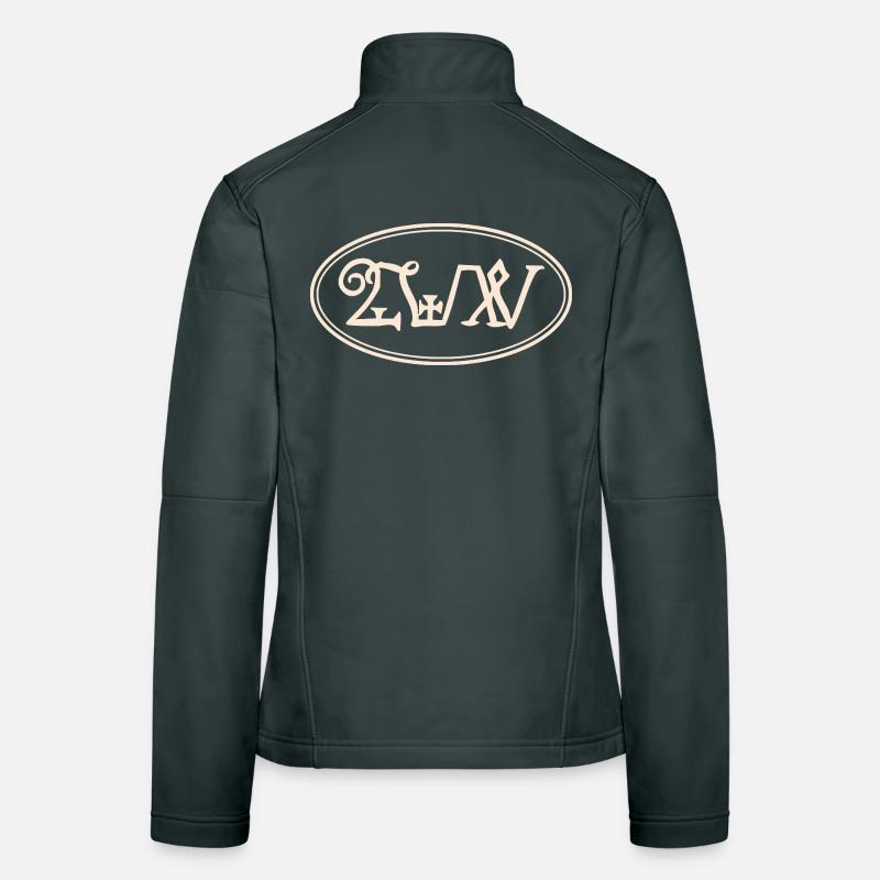 Oval Tarot Design Women's Softshell Jacket
