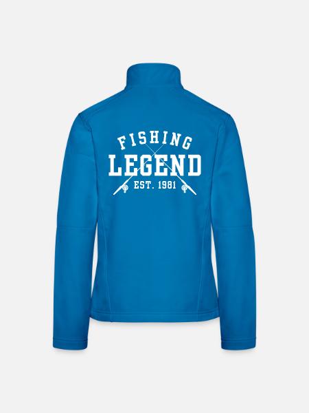 Angel-Legende Est 1981 - Frauen Softshelljacke - Schwarz - Hinten