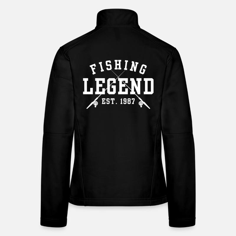 Légende de la pêche Est 1987 Veste en tissu softshell Femme