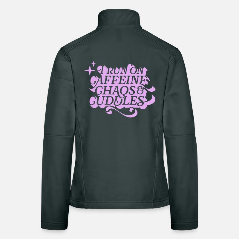 Caffeine Chaos Cuddles – Power Mode On Frauen Softshelljacke