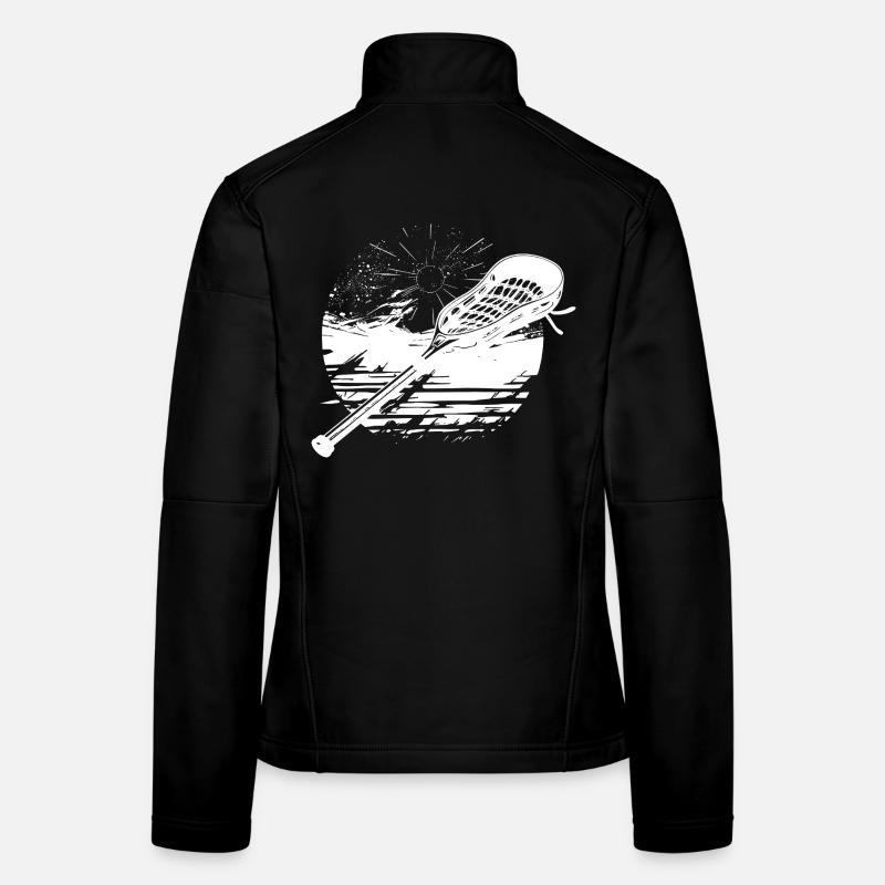 Lacrosse Schläger Grafik Frauen Softshelljacke