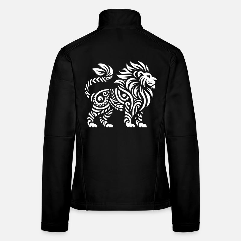 Lion tribal Veste en tissu softshell Femme