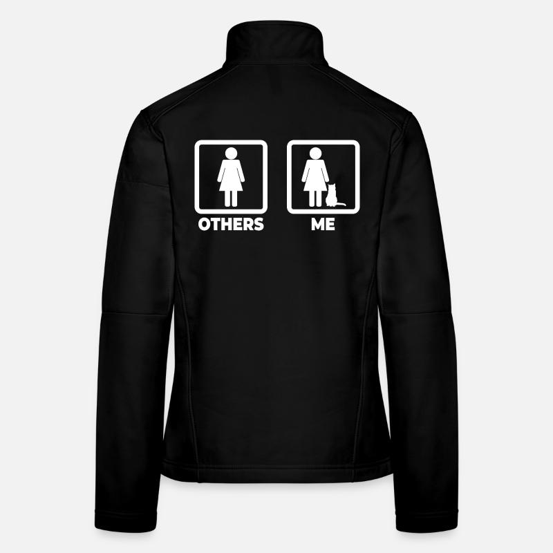 Figurines bâton de propriétaire de chat Veste en tissu softshell Femme