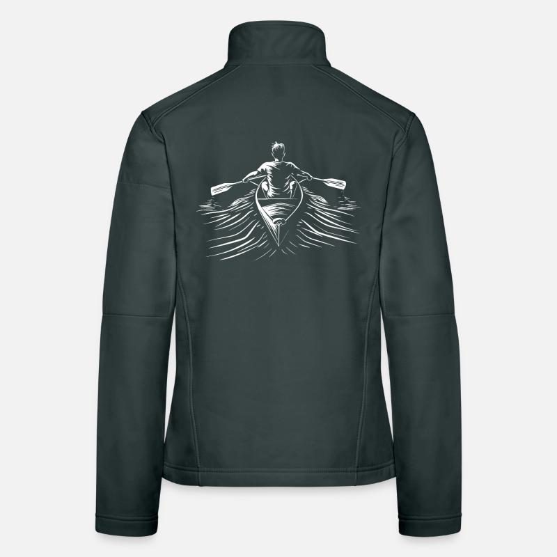 Rowing Line Art Women's Softshell Jacket