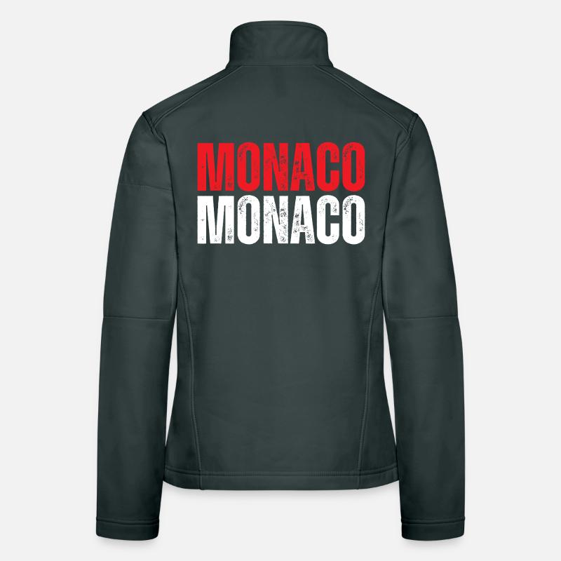 Monaco flag, Monegasque pride Women's Softshell Jacket