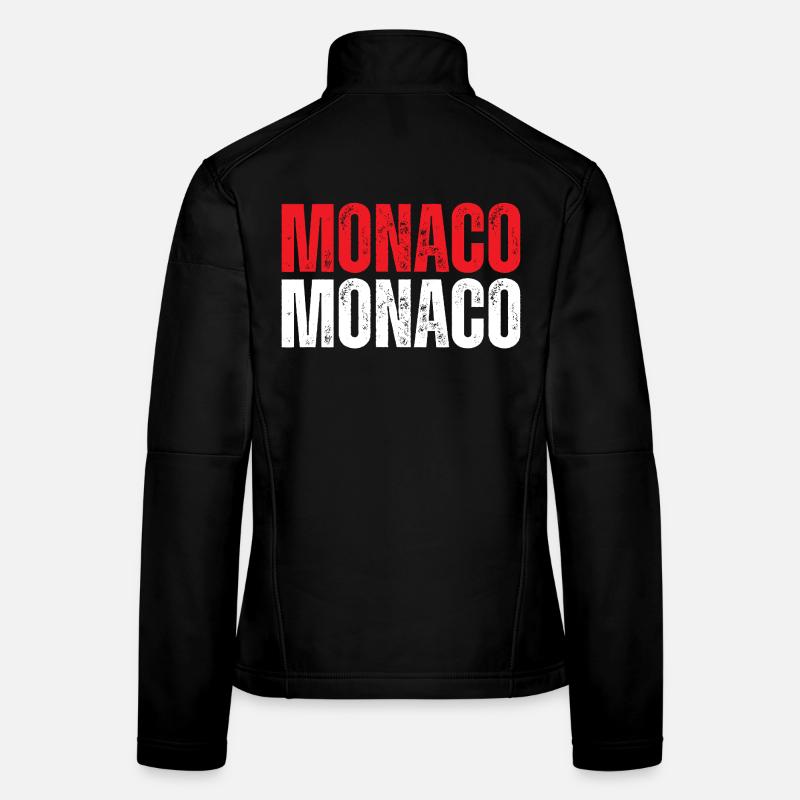 Monaco-Flagge, monegassischer Stolz Frauen Softshelljacke