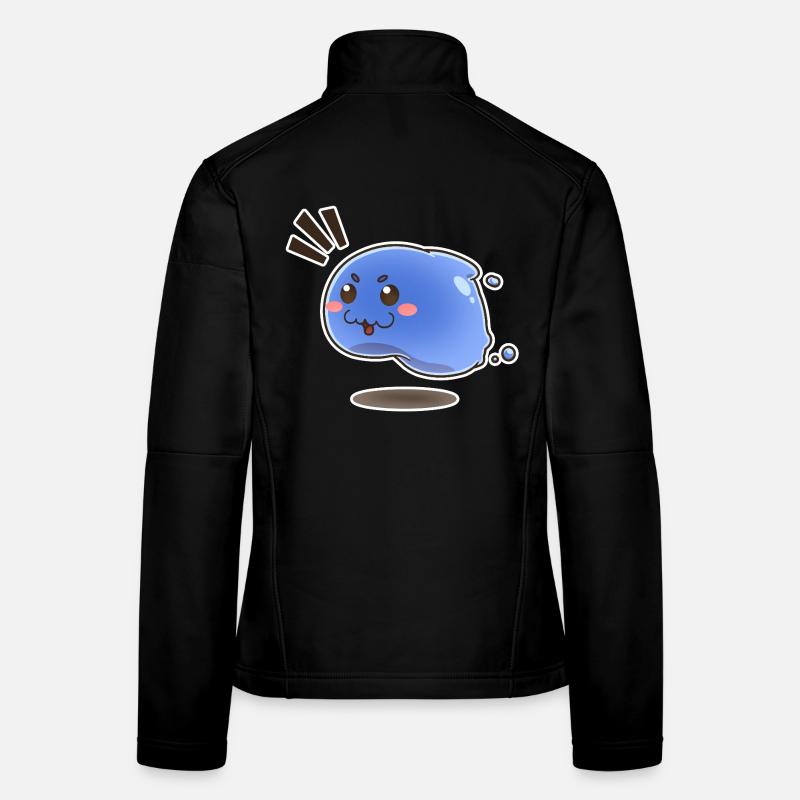 Kleiner springender Schleim - Frauen Softshelljacke - Schwarz