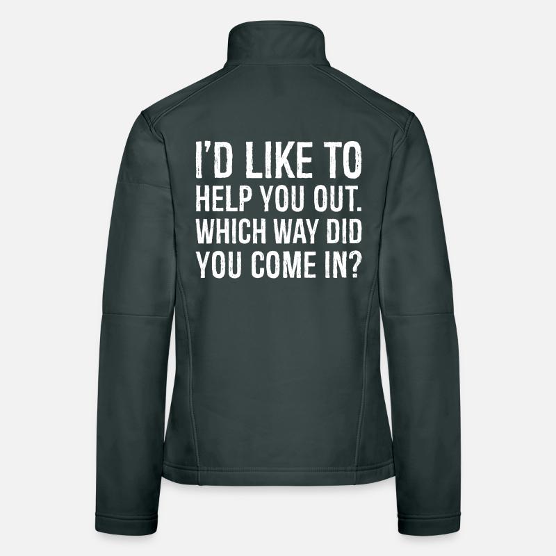 Ich würde dir gerne helfen, welchen Weg du gekommen bist Frauen Softshelljacke