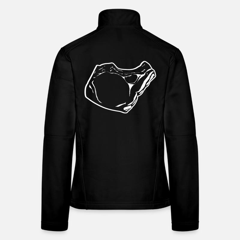 Steak Skizze Frauen Softshelljacke