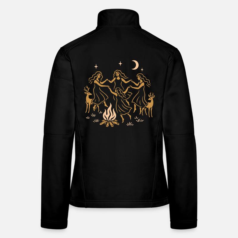Witchy Summer - Danse du solstice d’été autour du feu Veste en tissu softshell Femme