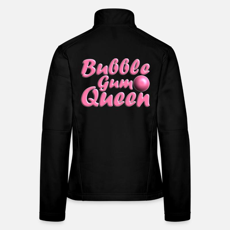 Bubblegum Queen rosa - Frauen Softshelljacke - Schwarz
