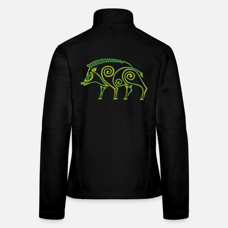 Keltisches Wildschwein Frauen Softshelljacke