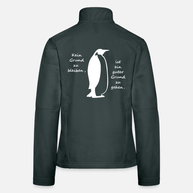 Aucune raison de rester Penguin Veste en tissu softshell Femme