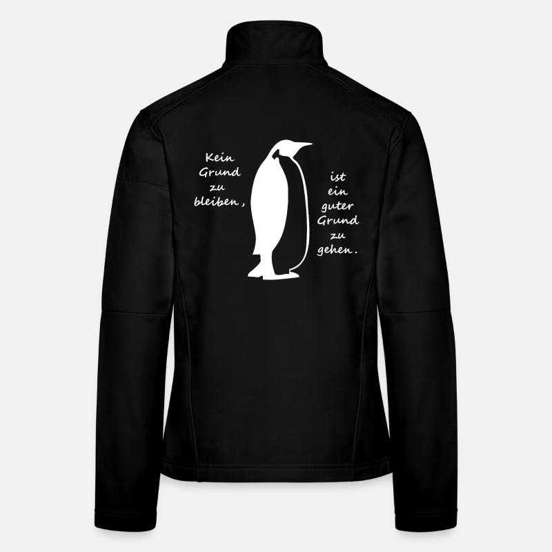 Aucune raison de rester Penguin Veste en tissu softshell Femme