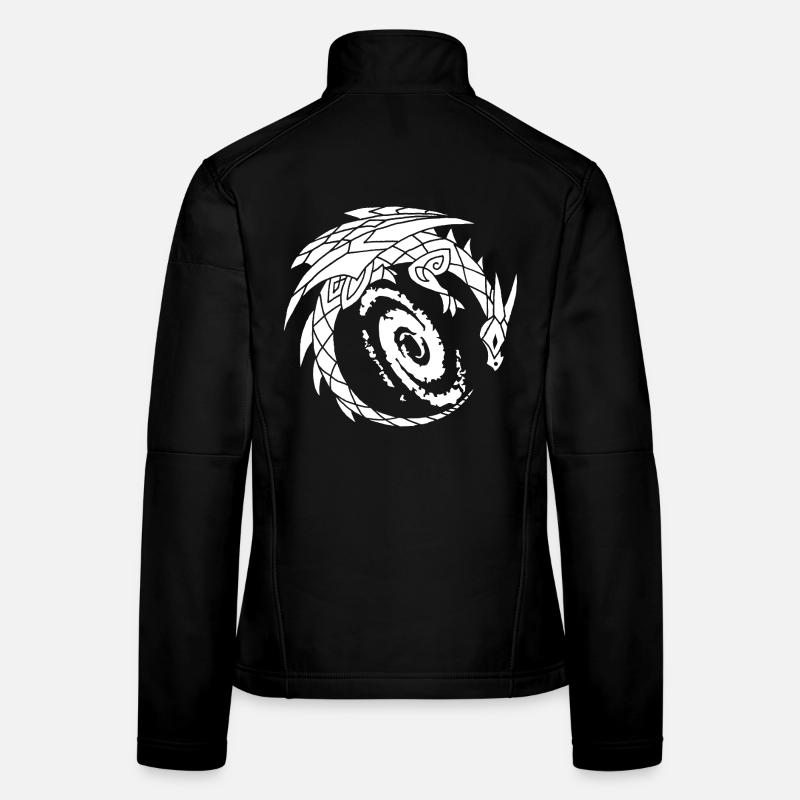 Drache und Galaxie Frauen Softshelljacke