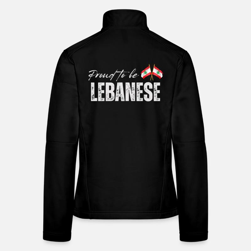 Libanais fier, j’aime le Liban Veste en tissu softshell Femme