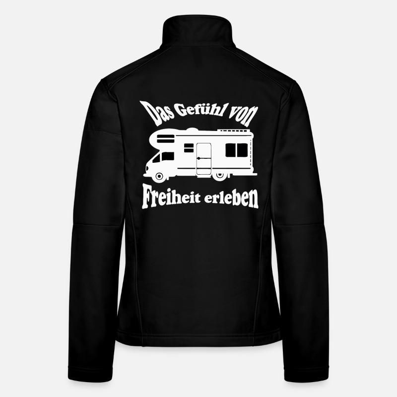Camping-car , Découvrez le sentiment de liberté ...... Veste en tissu softshell Femme