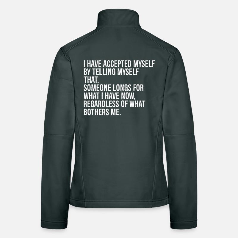 Je me suis acceptée en me disant que c’est Veste en tissu softshell Femme