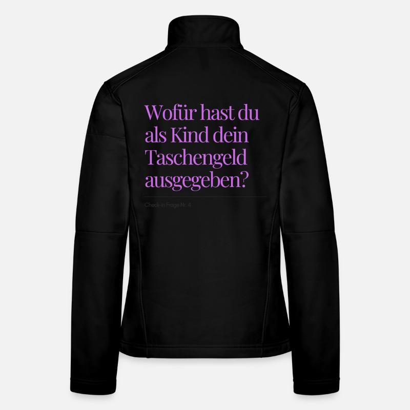 Check-in Frage Nr. 4 - Frauen Softshelljacke - Schwarz
