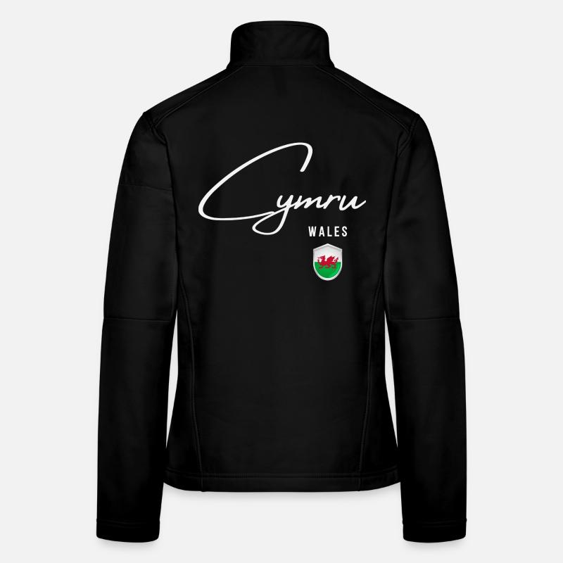 Wales, minimalist sleek design Women's Softshell Jacket