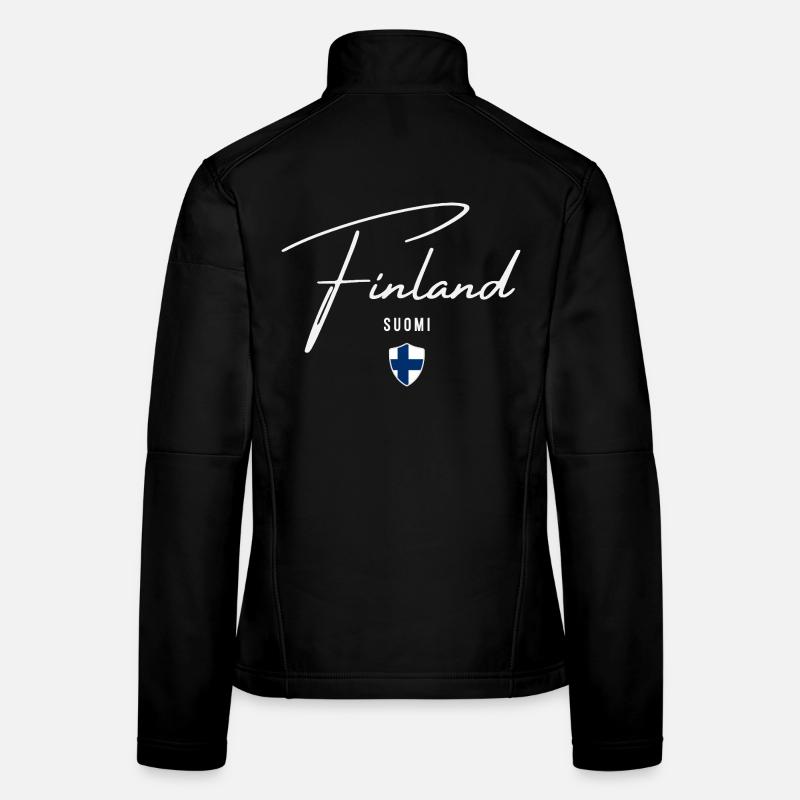 Finland, minimalist elegant design Women's Softshell Jacket