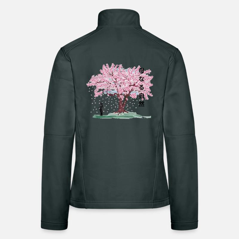 Under the blossoming cherry tree Women's Softshell Jacket