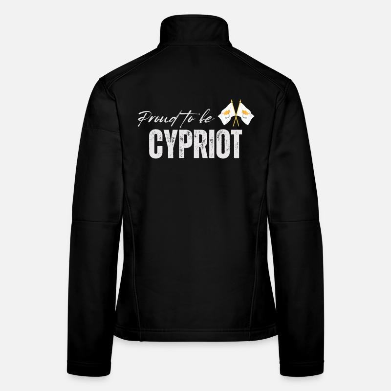Drapeau chypriote, fierté chypriote Veste en tissu softshell Femme
