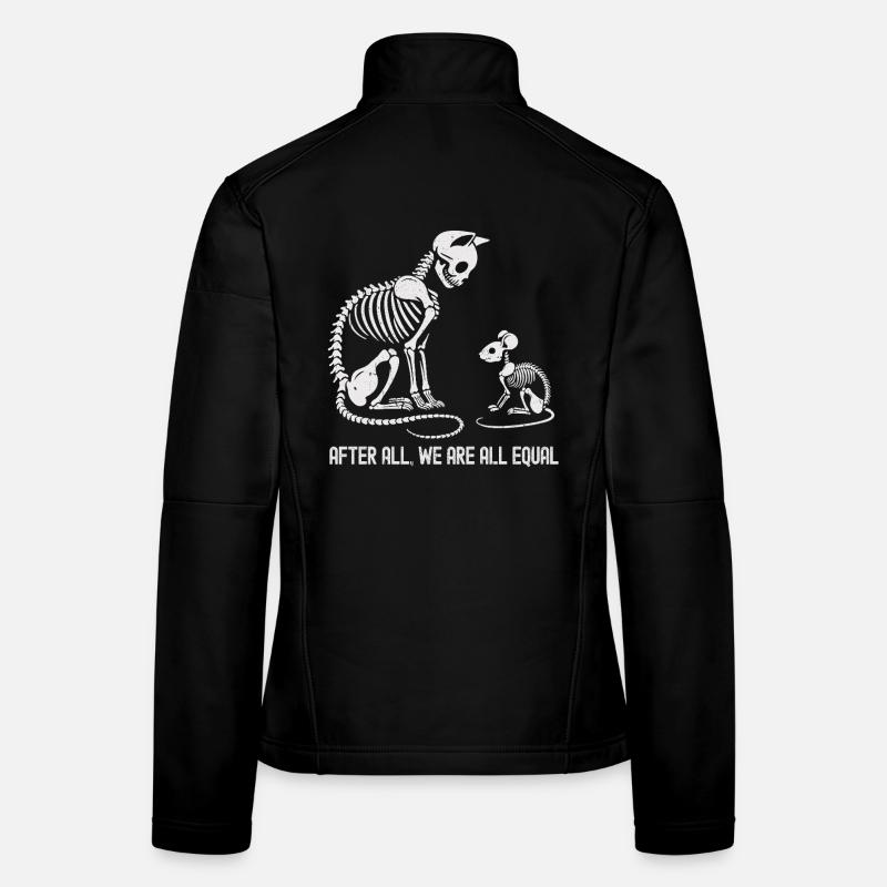 Conception évolutive de la danse du squelette d’animal Veste en tissu softshell Femme
