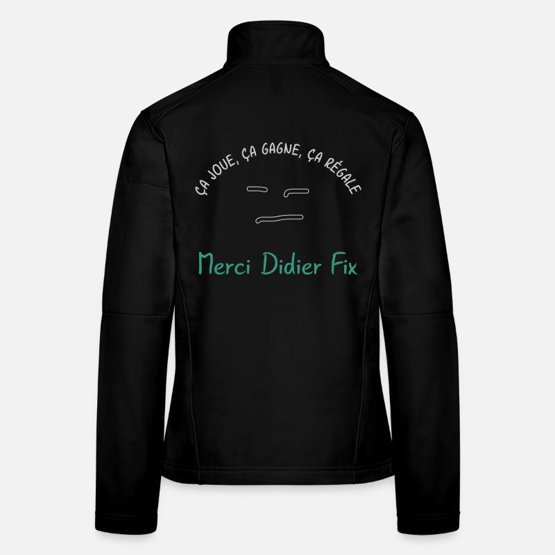 Ca_joue_ca_gagne_ca_regale - Frauen Softshelljacke - Schwarz