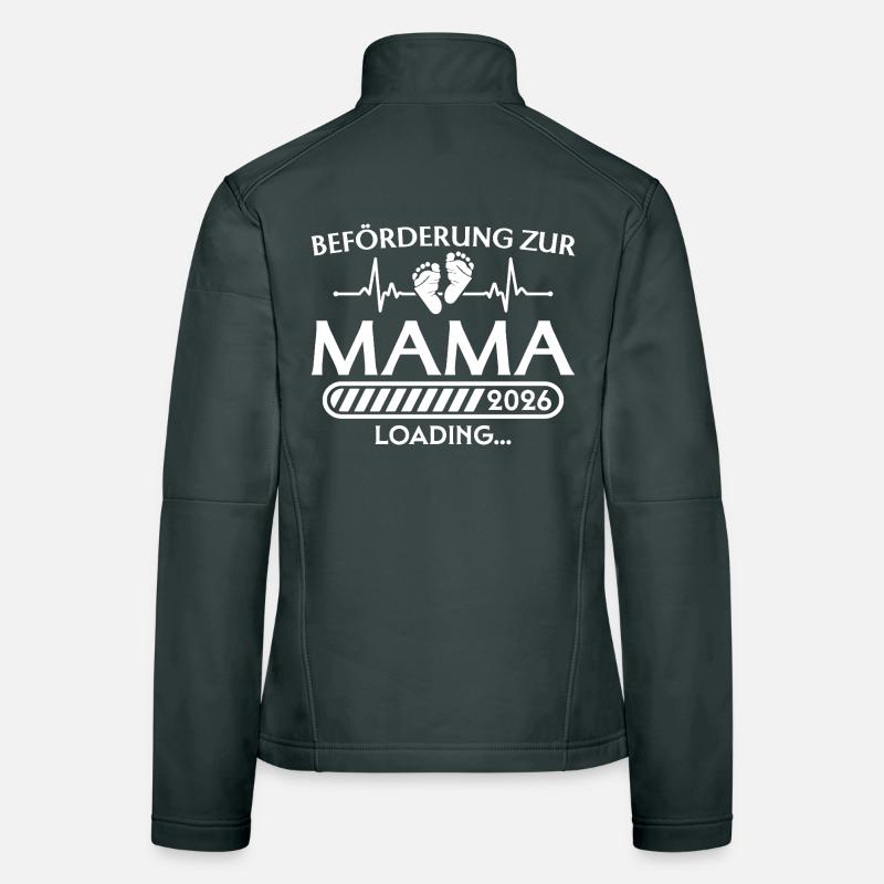 Beförderung zur Mama 2026 loading Frauen Softshelljacke