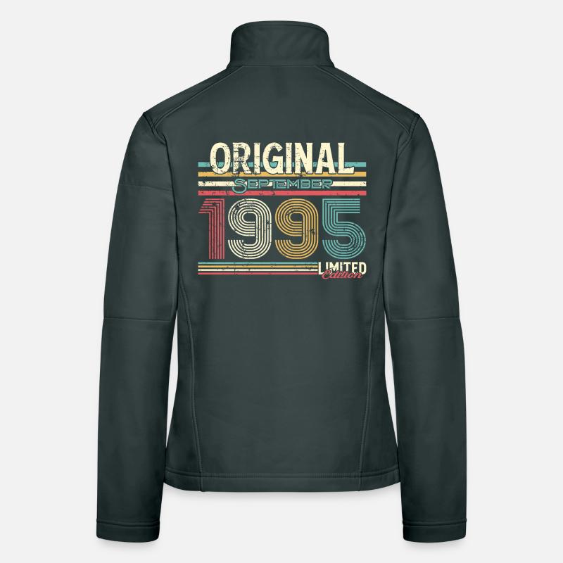 Retro September 1995 Vintage Design Women's Softshell Jacket