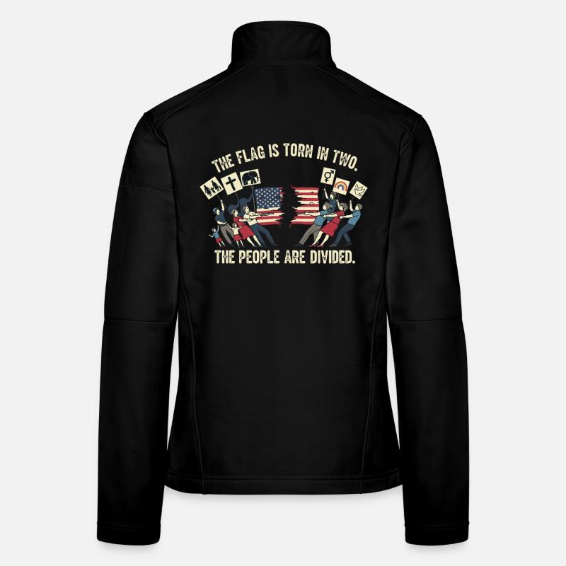 Le peuple est divisé Veste en tissu softshell Femme