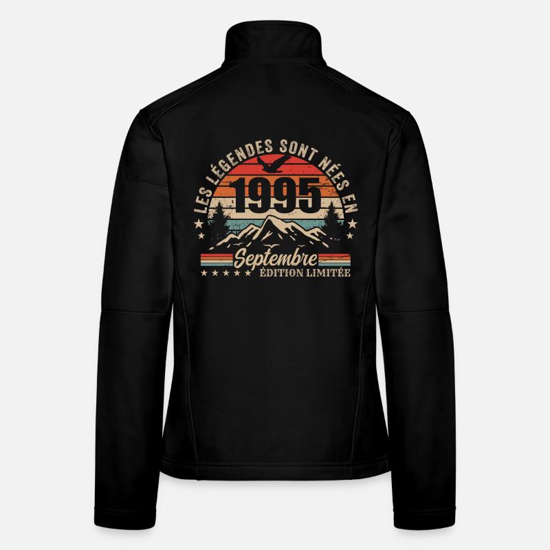 Legendär seit September 1995 | September 1995 - Frauen Softshelljacke - Schwarz
