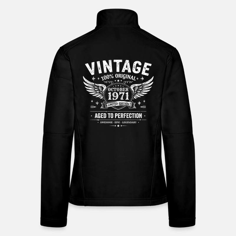 October 1971 | October 1971 Birthday Gift Women's Softshell Jacket