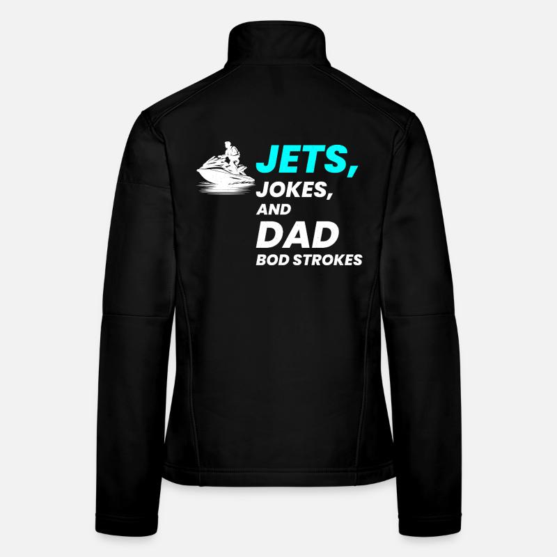 Blagues sur les Jets et coups de papa Veste en tissu softshell Femme