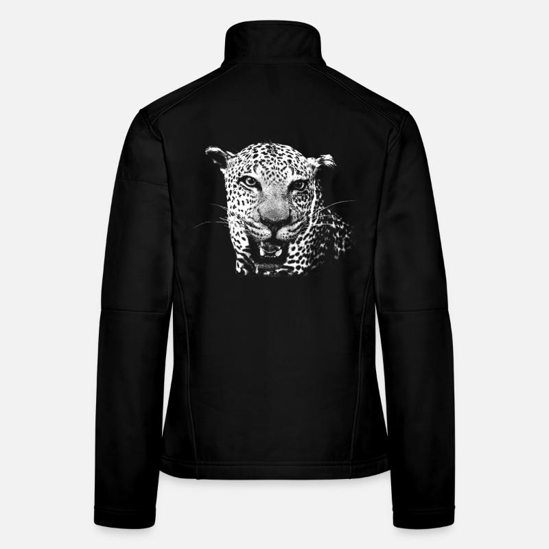 Leopard Frauen Softshelljacke
