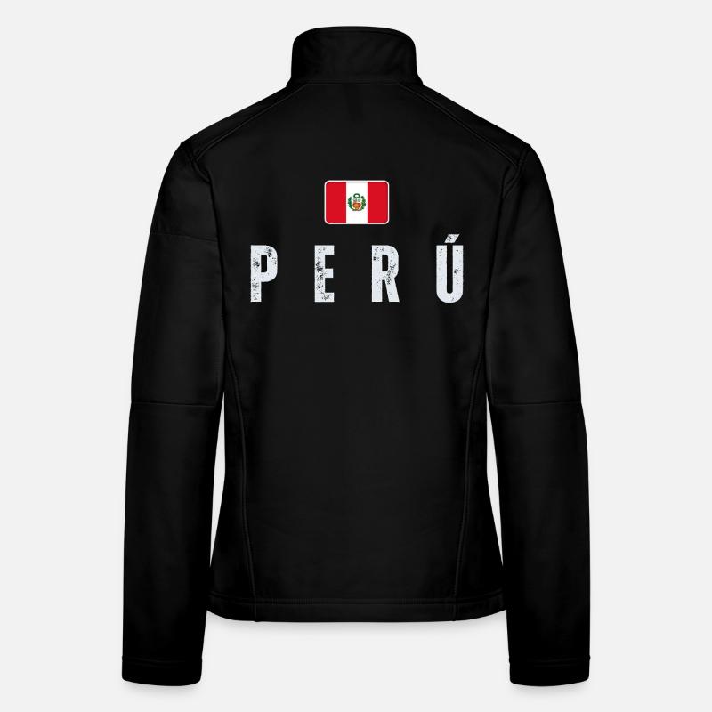 Ich liebe Peru, peruanische Flagge Frauen Softshelljacke