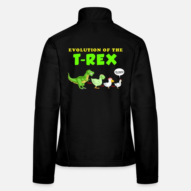 Dinosaurier Frauen Softshelljacke