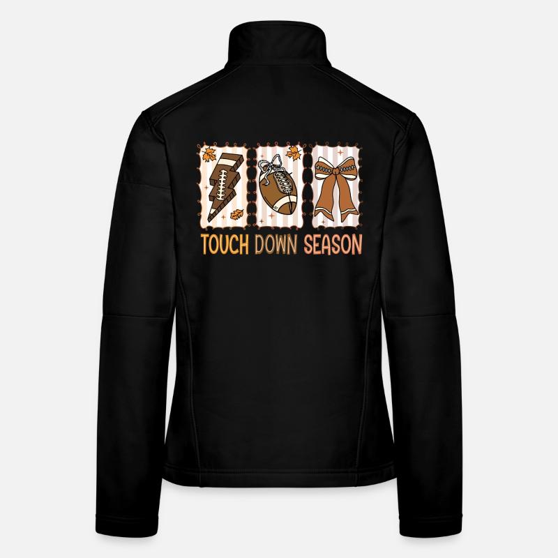 Saison des touchdowns de football américain Veste en tissu softshell Femme