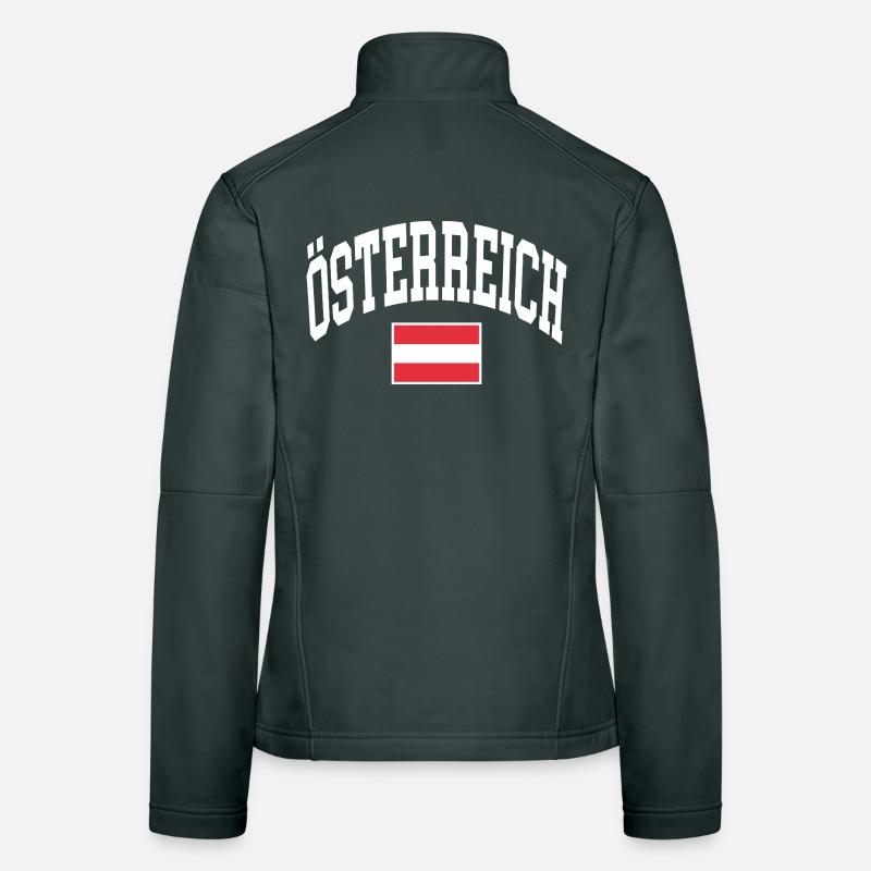 Drapeau de l’Autriche Veste en tissu softshell Femme
