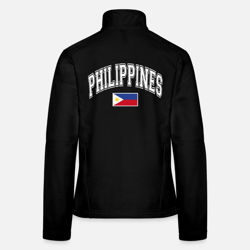 Drapeau des Philippines Veste en tissu softshell Femme