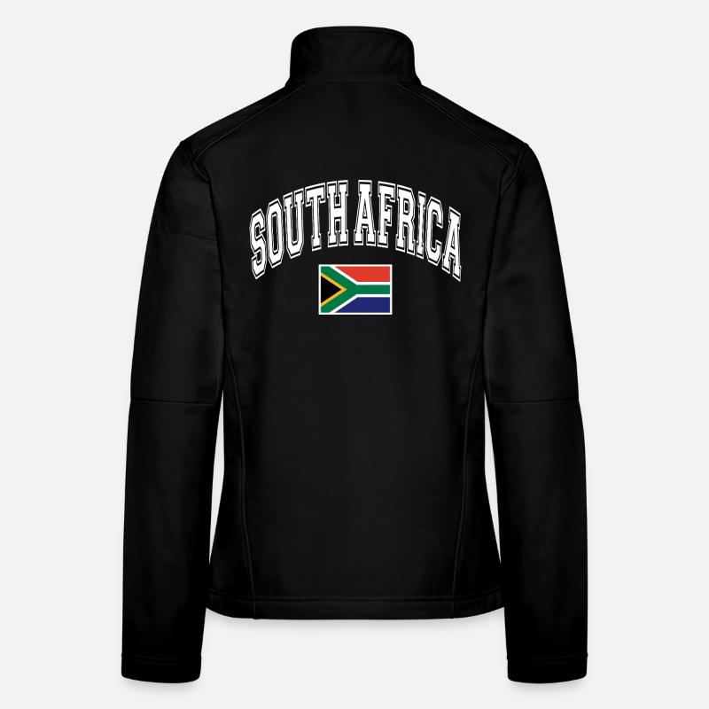 Drapeau de l'Afrique du Sud Veste en tissu softshell Femme