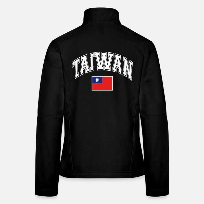 Taiwan flag Women's Softshell Jacket