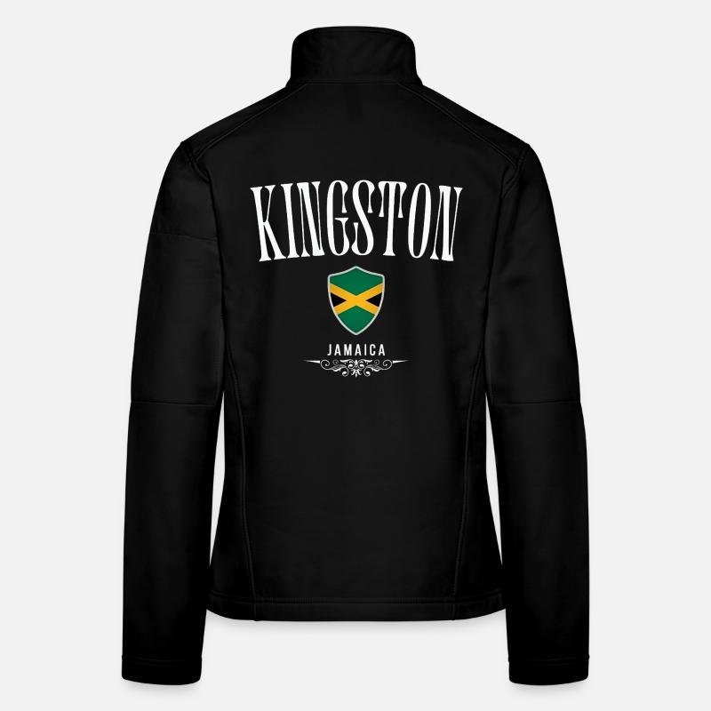 Kingston Jamaica, minimalist sleek design Women's Softshell Jacket