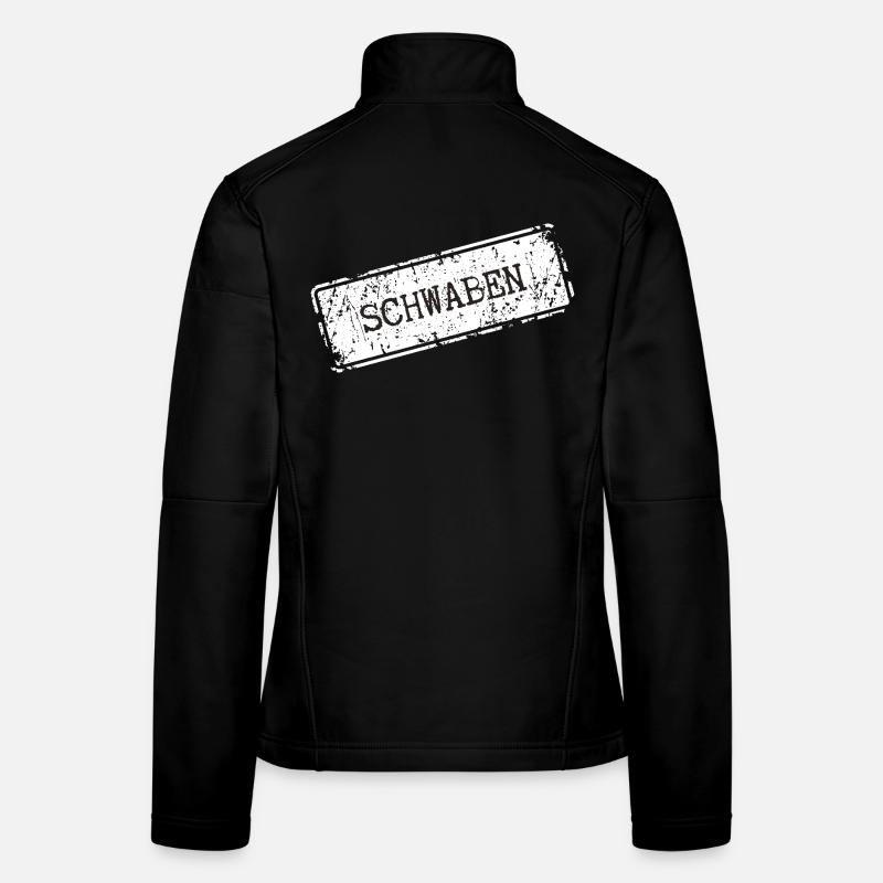Schwaben Stadt Name Design Frauen Softshelljacke