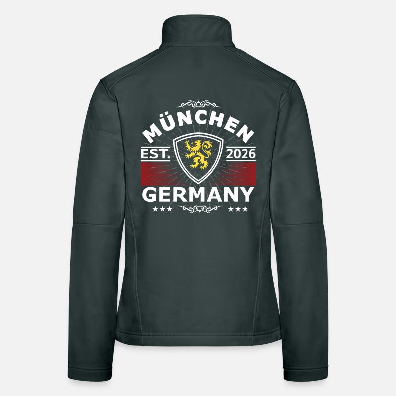 München Löwe Design – Stolz & Tradition Frauen Softshelljacke